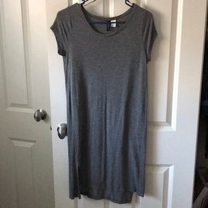 Grey T-Shirt Dress